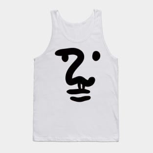 Abstract Face Tank Top